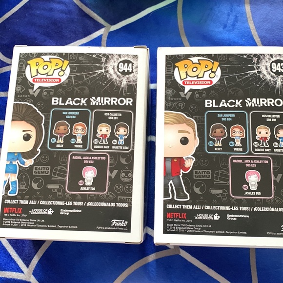 Black Mirror Funko Pops #944 & #943 - season 4 episode 1 - Picture 6 of 8